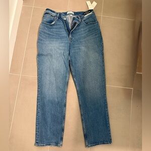 Abercrombie & Fitch Women's Straight Leg Blue Jeans